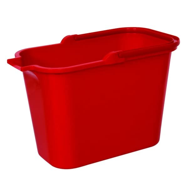 MSV Seau rectangulaire PP 14L Rouge