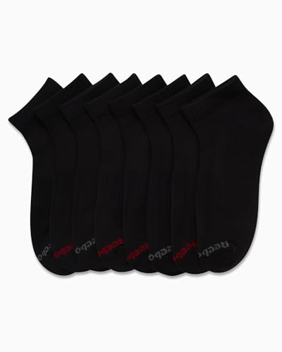 Reebok Mens Quarter Socks - 8 Pack Performance Arch Support Socks - Cushioned Athletic Socks for Men (Shoe Size: 6-12.5)4