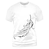 Casual Short Sleeve Graphic T-Shirt with Unique Print Sun and Orange for Male Daily Style, white, XXL #2