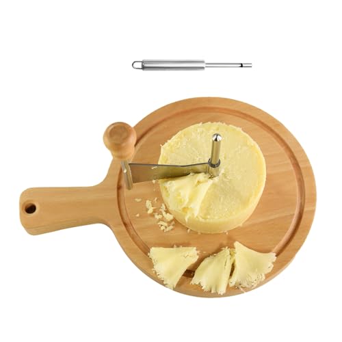 Hitburu Cortador De Queso En Flor | Acero Inoxidable Con Mango - Rizador De Queso Fabricante De Flores Rueda Cortadora,Para Cortes En Forma De Rosa Chocolate Postre Pastelería Hogar Cocina Cafetería
