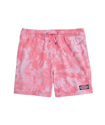 vineyard vines Boys' Printed Chappy Swim Trunks, Surfside Rosa, XL