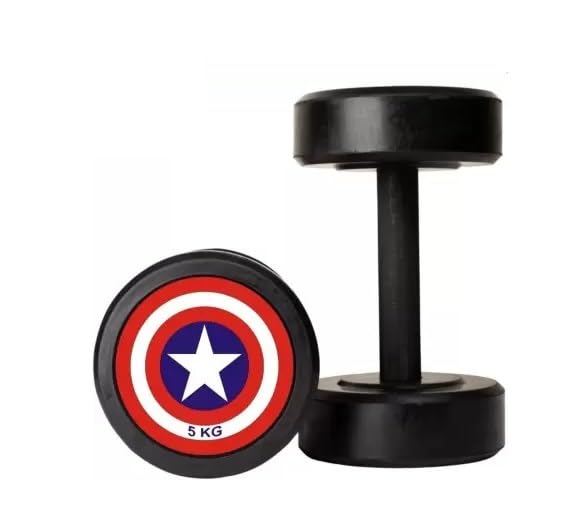 Kizlo Rubber Coated Fixed Dumbbells Pair