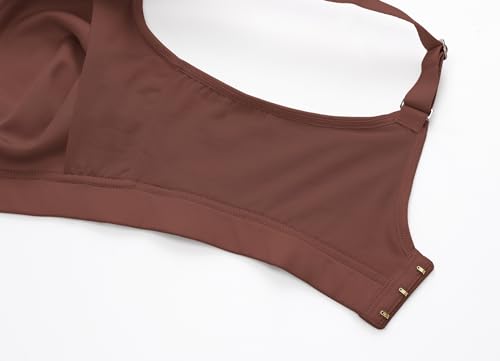 Image of AISILIN Women's Plus Size Unlined Wireless Bra | Soft Smooth Fabric, Unlined, Added Sling, U Back, Full Coverage, Comfort Support, For daily wear, sleep