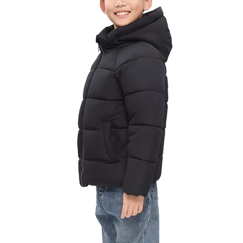 Rokka&Rolla Boys' Water-Resistant Ripstop Shell Winter Coat Fleece Lined Puffer Jacket3