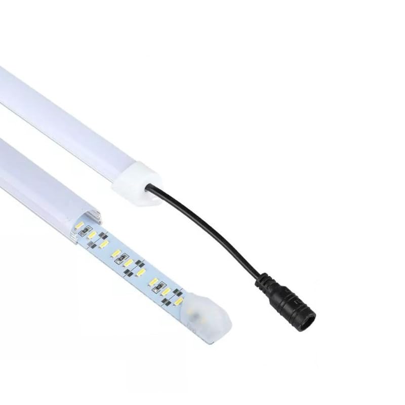 Striscia LED barra luminosa rigida copertura opaco profilo in alluminio 1 mt 12V sottopensile cucina luce bianco freddo caldo naturale (Luce naturale)