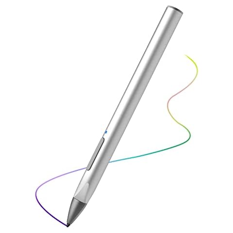 Stylus Pencil For Surface,Rechargeable Touch Screen Pen for Microsoft Surface Pro X/8//7/6/5/4/3, Surface Book/Laptop/Studio, Surface Go 3/2/1 (Silver) Cover