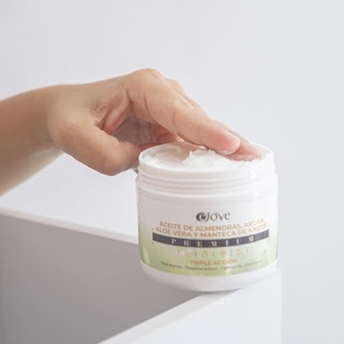 Ejove - Crema hidratante facial y corporal mujer - Manteca de Karité pura ecológica bio - Aloe Vera - Aceite de Almendras - Argán - Crema Antiestrías - Manteca de Karité con Vitamina E - imagen 9