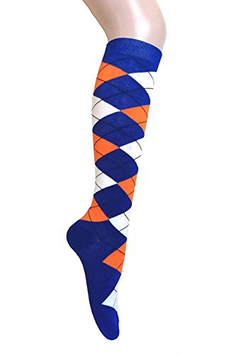 Image of Triple M Plus Elite Quality Soft Cotton Knee High Argyle /Houndstooth /plain Socks (regular size)