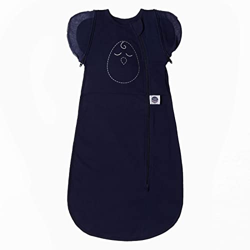 Image of Nested Bean Zen One™ | Infant Swaddle | Babies 3-6M (13-18.5 Lbs) | Adapts for Arms in/Out | Prevents Startles | Aids Self-Regulation | 2-Way Zipper | TOG 1.0 | Machine Washable