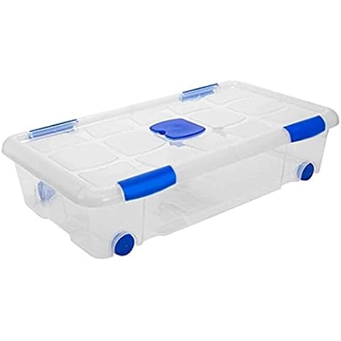 AC Caja de ordenación de plástico transparente con ruedas nº11 Cover