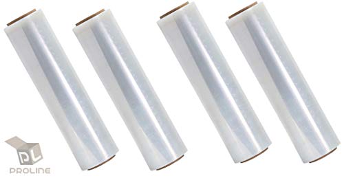 ProLine Industrial Strength Shrink Wrap | Plastic Stretch Wrapping Film | Packing & Moving Supplies | Pallets, Furniture, Boxes, Shipment Protection | 18