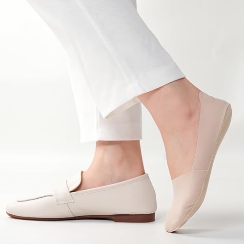 Image of No Show Socks for Women, Non Slip Nylon Thin Footies Invisible Silky Low Liner Socks for Loafers Flats 6 Pairs