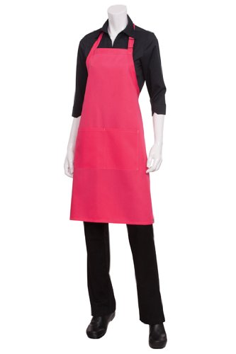 Colour by Chef Works B191 - Delantal con babero ajustable, color morado