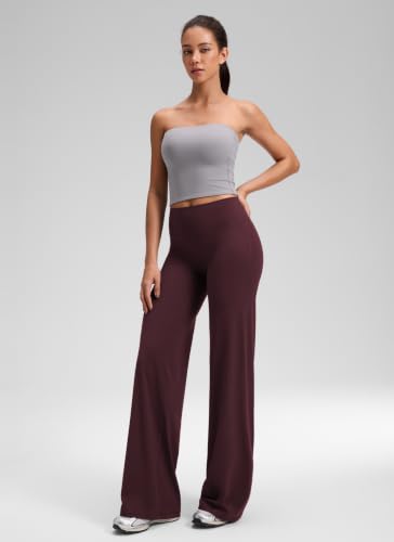 Image of CRZ YOGA Softretch Wide Leg Pants 28 inch /30 inch /32 inch | No Front Seam, Ultimate Comfort, Next to Skin, Yoga, Casual, High Waisted, for Women