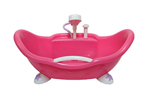 JC Toys Adorable Lil Cutesies Bathtub with Shower Fits Most Dolls Up to 10