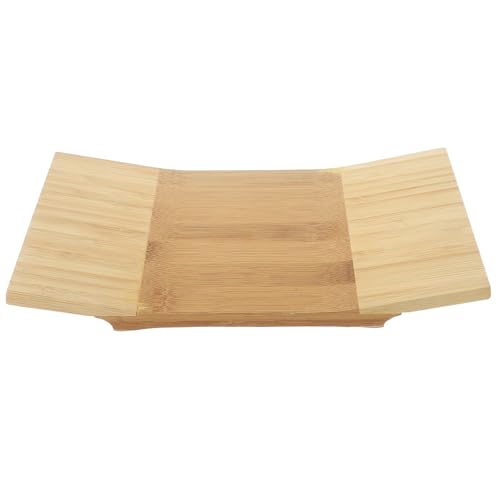 Bandeja para sushi estilo japonés de bambú beige