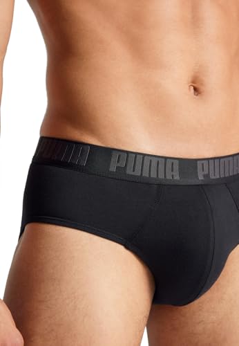 Puma Herren-Slips, 2 Stück, schwarz/schwarz, L – Ansicht 4