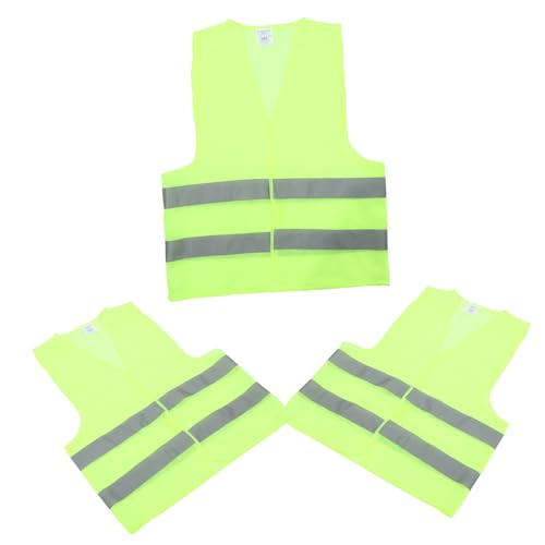 ibasenice 3pcs Night Running Vest for Runners Reflective Design for Walking in Dark for Construction Workers