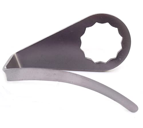 Pneumatic Air Windshield Remover Cutter Blades Bent Blade Knife Parts 2.37-Inch 60mm Hook Blade for Car Doors Window Seal Cutter Windscreen Removal Tool Parts Knife