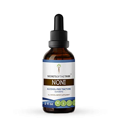Noni Alcohol-Free Liquid Extract, Organic Noni (Morinda citrifolia) Dried Fruit (60ml)