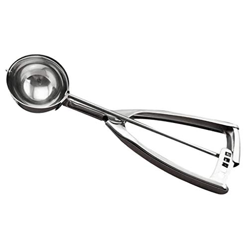 GADGETS PESADOS PARA COZINHA DE Aço Inoxidável Serenable Cupcake Melon Ice Cream, Prata, Small, 1