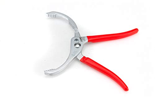 Jtc Auto Tools Universal Large Adjustable Oil Filter Pliers Hand Removal Oil Filters Tool With Long Handle Grip For Diameters 3.35" To 4.5 Inch Drive Removing Motorcycles Cars Trucks #TOP5