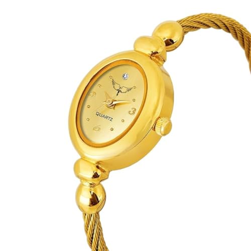 WHITE BIRD Formal Analogue Women's Watch(Black Dial Womens Standard Black Colored Strap)-IGP002 (125 IGP - 006 Gold)