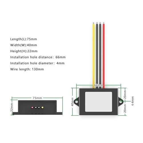 Régulateur de tension 12V contre la surchauffe et les variations électriques 2A