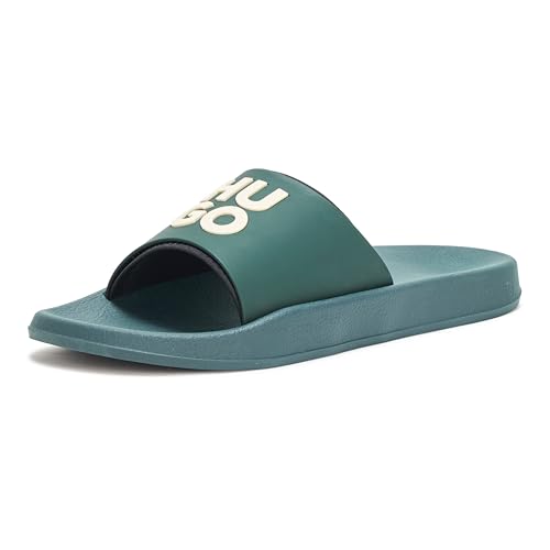 Image of HUGO Men's Stacked Logo Slide Sandal