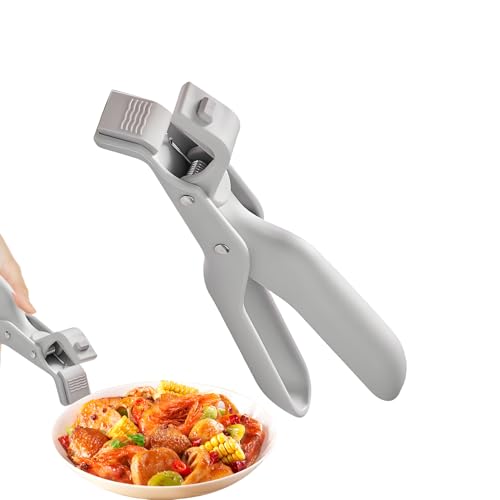 ホットプレートグリッパートング | 滑り止めグラバー,19cmの電子レンジ用ボウルホルダー - アウトドアキャンプ休日パーティー食事準備用