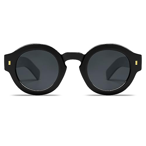 Image of VANLINKER Vintage Round Polarized Sunglasses for Women Men Trendy Shades Retro Circle Sun Glasses VL9743