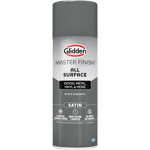 Glidden Master Finish 12 oz. Satin Black Elegance...