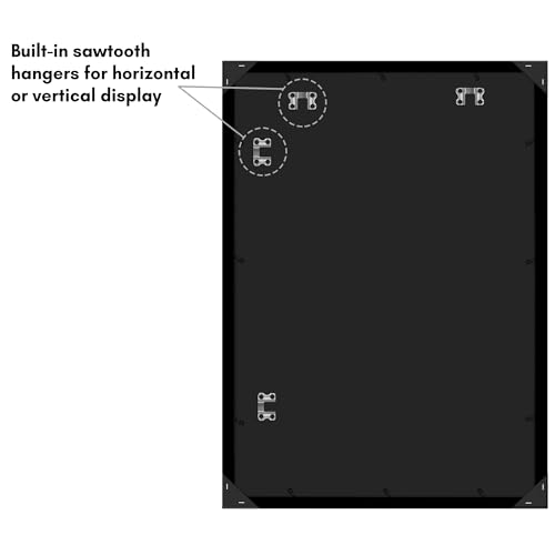 Americanflat WB2840BLK2436 28X40 Poster Frame With Polished Plexiglass thumb #4