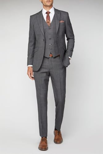 3 Piece Suit Men Slim Fit Suits for Men Wedding Groomsmen Suit Prom Tuxedo Suit One Button Blazer Vest Pants2