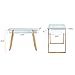 Poly and Bark Segovia Glass Top Desk in Natural (Natural)