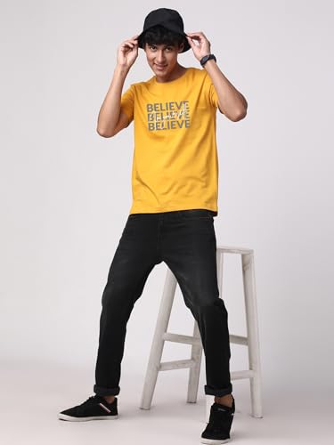 Image of ADRO Tshirt for Men | Printed T Shirt for Men | 100% Cotton Regular Fit T-Shirt |Printed T Shirt