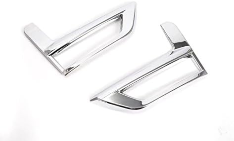 KAITIAN 2pcs ABS Chrome Front Fog Light Lamp Frame Molding Cover Trim Strip Decorative Emblems for Nissan Rogue 2017 2018 2019