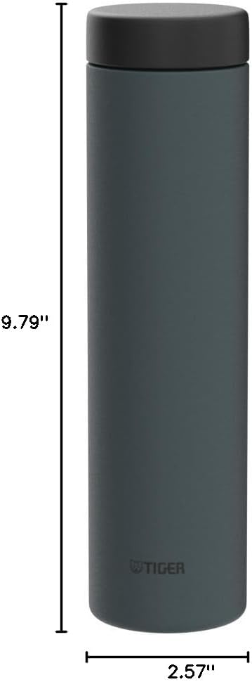 Tiger Thermos Flask MMZ-W060GW Dishwasher Safe, 20.3 fl oz (600 ml), White Water, Screw Stainless Steel Bottle, Lid and Seal are Integrated for Washing Only 2 Pieces, Easy Cap, Vacuum Insulated, Mug