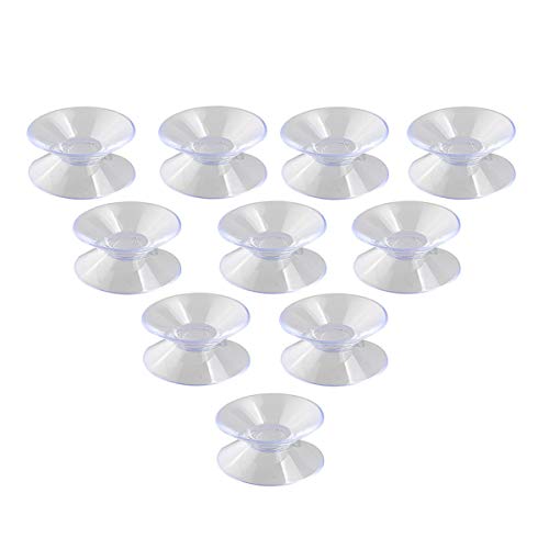 Lot de 10 ventouses Double Face en PVC pour Verre et Plastique 30 mm