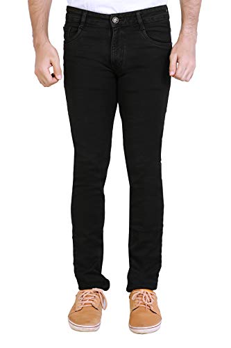 Image of Stretchable Denim Comfort Fit High Rise Basic 5 Pocket Jeans Pant for Men