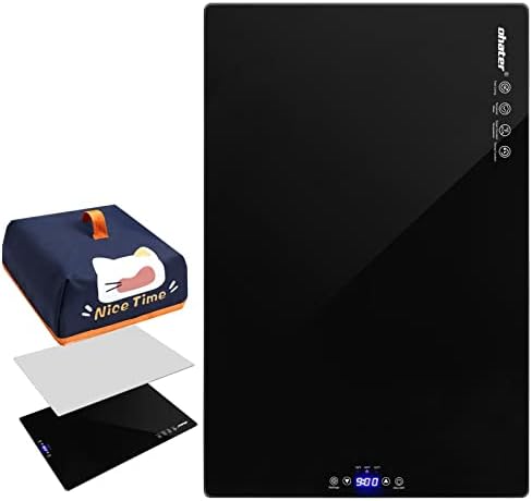 Resin Heating Mat New Version, Epoxy Fast Curing Machine, Smart Glass Warmer Plate, Resin Dryer for Resin Molds Casting, with Touch Button, Digital Display Timing Function Resin Supplies Kit