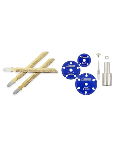 Lames de scie sauteuse diamantée pour rénover une salle de bain et disque diamant