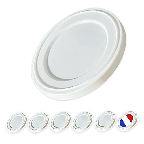 XILMARK Coperchi Yogurt compatibili con la Fermière, Coperchi Yogurt 67 mm, Coperchi Yogurt Riutilizzabili, Coperchio Bicchieri Yogurt, Coperchio in plastica per Barattoli grandi di Yogurtera pack 6
