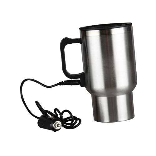 GRIRIW Smart Car Cup Heated Cooling 450ml Stainless Steel Electric for Drivers