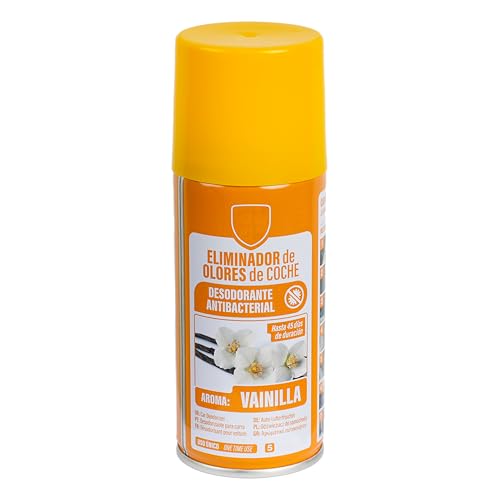 Eliminador de Olores para Coche 150ml – Desodorante Antibacterial de Descarga Única, Elimina Humedad y Olores – Ambientador Rápido para Climatizador y Habitáculo - Vainilla, 1 Unidad