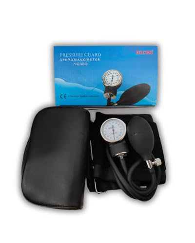 Image of Hicks Professional Aneroid Sphygmomanometer Manual Blood Pressure Monitor | High-Precision Dial Gauge with Durable Nylon Cuff | Medical Grade BP Machine for Doctors, Students & Home Use