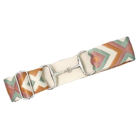 Heads Up Apparel Western inspired 2 inch snaffle bit belt (Brown/Green) Cover