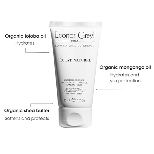 Styling Cream, 6- in 1 Hair Styler | Eclat Naturel by Leonor Greyl | Smooths Frizz, Defines Waves and Curls, Smooths Sleek Back Hair, Adds Shine, Conditions. 96% Natural Ingredients (1.7 Fl Oz)