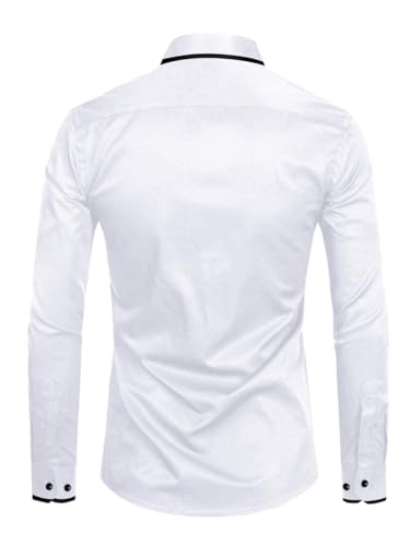 Image of Men's Regular Fit Casual Shirt, Solid Pattern, Slim Collar