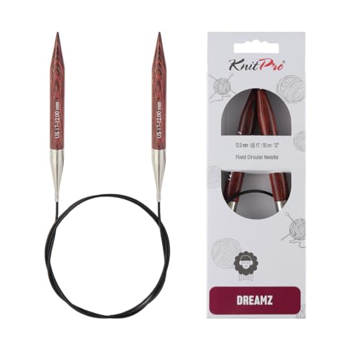 Aiguilles circulaires KnitPro Dreamz 12mm sans accroche 80cm